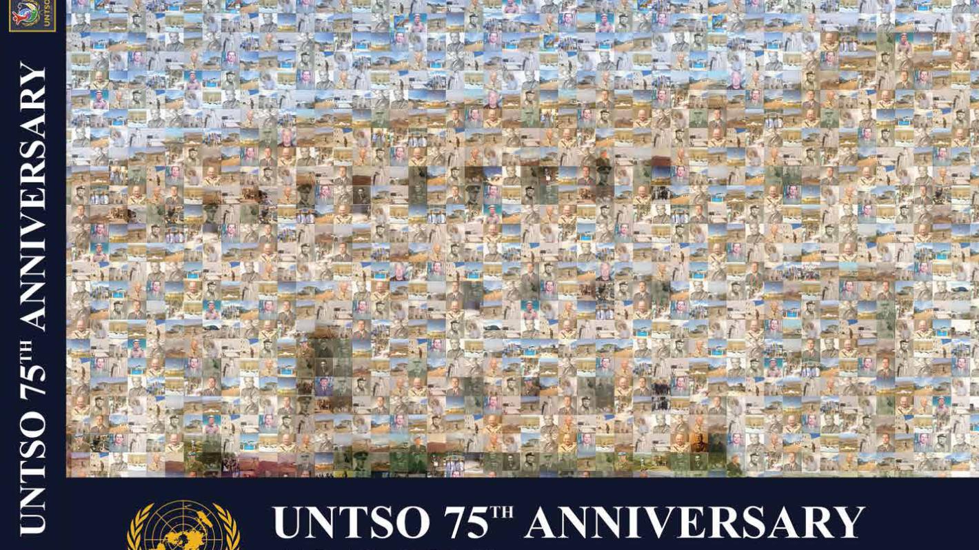 Cover of UNTSO 75th Anniversary Commemorative Book