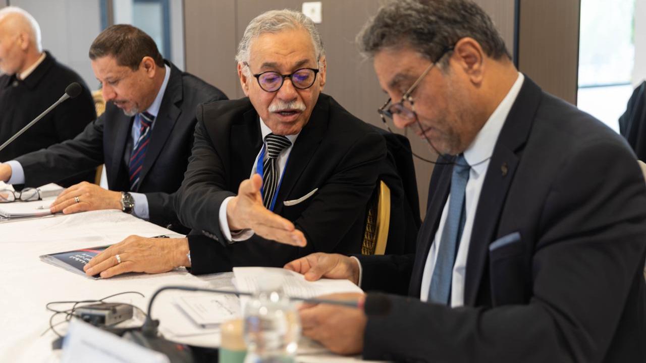 Deliberations among members of the Governance track in the Structured Dialogue