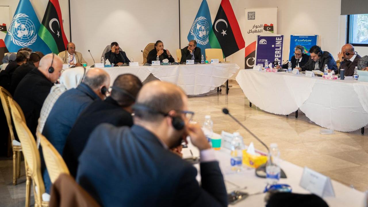 Deliberations among members of the Governance track in the Structured Dialogue